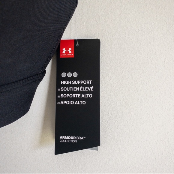 Under Armour Infinity High Logo Padded Sports Bra - Picture 4 of 9